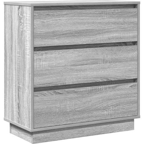 Maison Exclusive - Nachttisch mit Schubladen Grau 71 x 34,5 x 75