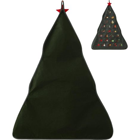 Calendrier De L'Avent En Tissu Pochette Pour L'Avent En Forme De Sapin (1/5)