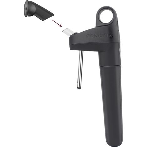 Coravin Pivot Luftzerleger Schwarz 7 cm Breite (1/4)