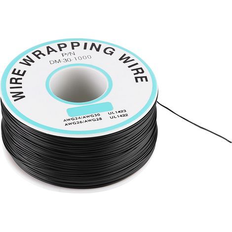 Elektrisches Kabel, langlebig ummantelt, verzinntes Kupfer, 300 V, 0,25 mm², schwarz, für LCD-Bildschirme, 250 Meter, Laptop-Kabel, 30 AWG (1/5)