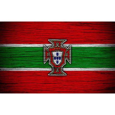 Papier peint panoramique Foot / Football - FPF Portugal - 130 cm x 81 cm (1/2)