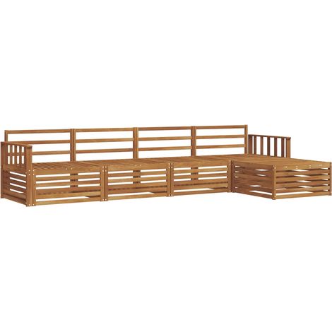 Set di divani da esterno 5 pcs Naturale vidaXL (1/5)