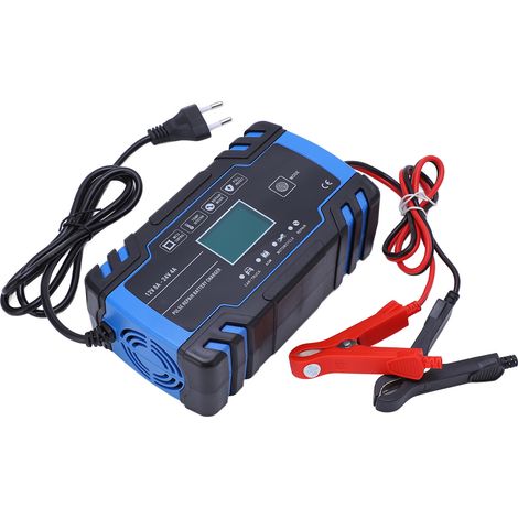 Caricabatteria intelligente per auto - per AGM, CA 100-240 V, con ventola di raffreddamento, spina UE