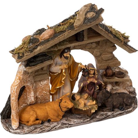 CDN 5 SANTONES DE RESINA 30X22CM - Feeric lights & christmas