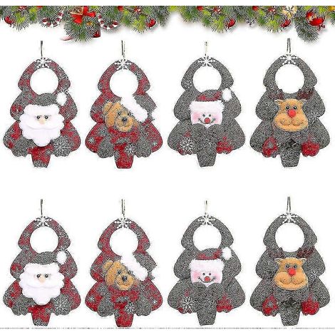Des décorations de Noël à LED en forme de flocons de neige et de Père Noël peuvent être suspendues aux fenêtres. Elles conviennent parfaitement à la décoration intérieure et aux fêtes de fin d'année. (1/5)