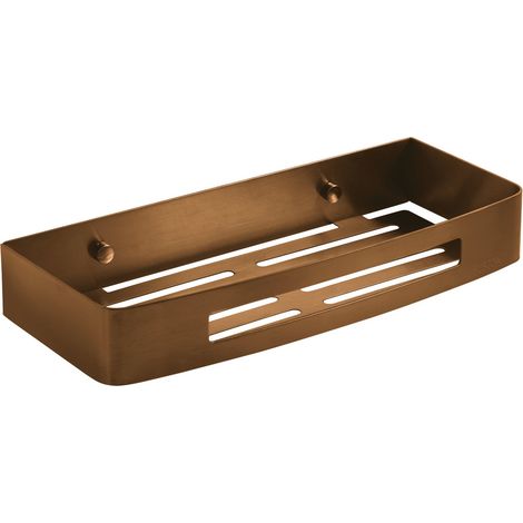 GEDY 24178200000 NERVA Porta objetos de ducha rectangular oro rosa - ref: 24178200000 (1/2)