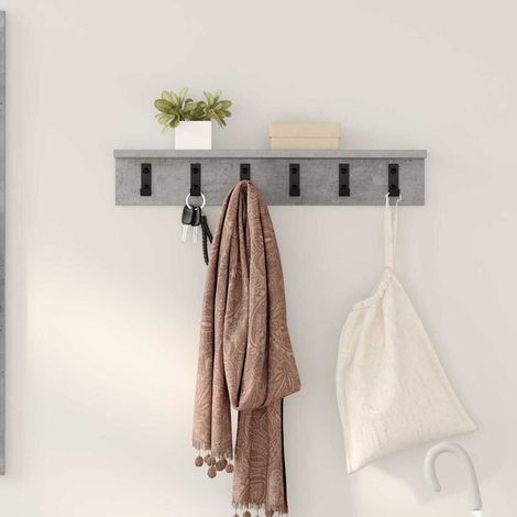 Wandmontierter nachttisch Beton Grau 60 x 10.5 x 10.5 cm