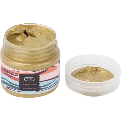 Peinture acrylique 100 ml, couleur métallisée, peinture pour la restauration de bâtiments anciens, peinture pour statues de Bouddha, sculptures et paysages
