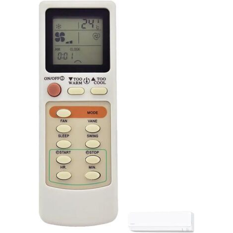 Convient pour la télécommande de climatiseur Mitsubishi MSD 09NV H1 et le téléviseur MSD 09NV. (1/5)