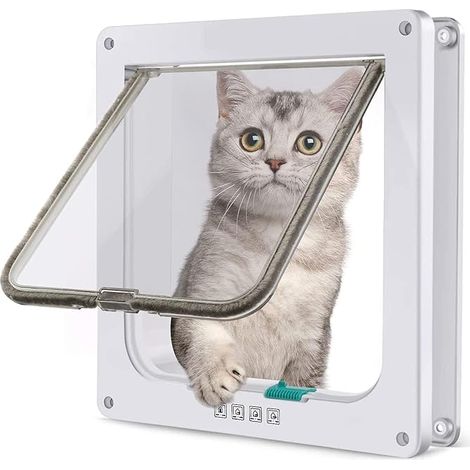 Cat Flap (Outer Size 15" x 9.8") Extra Large Window Cat Flap White (1/3)