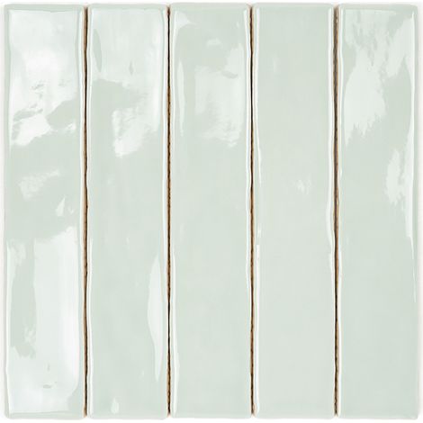 Carrelage Mur Ceramic Connection Green Brillante 5 x 25 cm