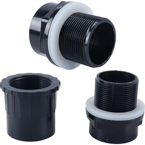 Raccord d'aquarium en PVC de 50 mm – Conception étanche pour des connexions de filtre efficaces (1/5)