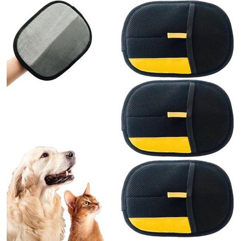pares de guantes antiestáticos reutilizables para eliminar el pelo de mascotas, para gatos, perros, sofás, muebles, alfombras y asientos de coche. (1/5)
