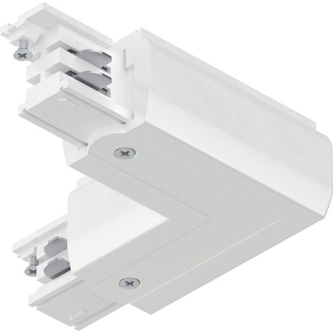 PAULMANN 91373 PRORAIL3 L-CONNECT ERDE ELÉMENT POUR SYSTÈME DÉCLAIRAGE SUR RAIL HAUTE TENSION CONNECTEUR EN L PRORAIL3 BLANC (1/5)
