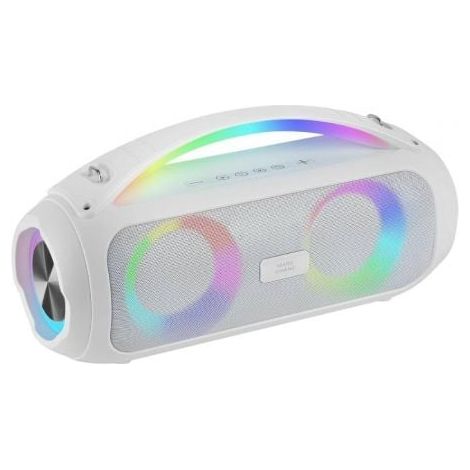 MS-PULSE, Altavoz Bluetooth Portátil 50W RMS, Iluminación RGB, 2 Drivers Activos 93mm + 2 Drivers Pasivos Ultra-Bass, Función Manos Libres, USB / Micr