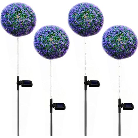 Luminaire Solaire Dandelion - 75 cm - IP65 - 4 Pièces - Pour Jardin Patio Extérieur (1/5)