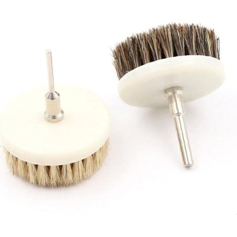 Brosse de nettoyage électrique 60 mm pour cuir, meubles, bois, intérieur de voiture, couleur aléatoire (1/5)