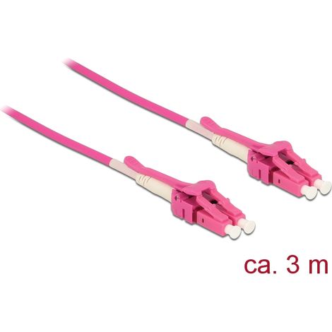 Delock Cable de fibra Ã³ptica LC  LC multimodo OM4 Uniboot 3 m