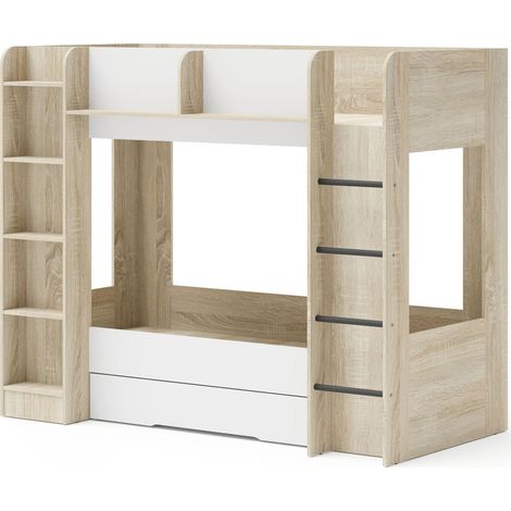 Letto a soppalco FUJI 80x200 con scaffale – elemento del sistema di mobili
