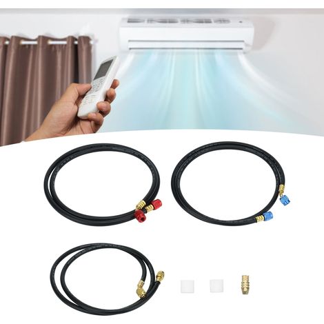 EL-360-1/4 Tuyau de charge de réfrigérant double couche tressé résistant à la pression et antidéflagrant à double extrémité G1/4, 1,5 m. (1/5)