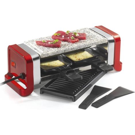 KITCHENCHEF RACLETTE DUO GRILL/PIERRE350W ROUGE LMARGR2N (1/6)