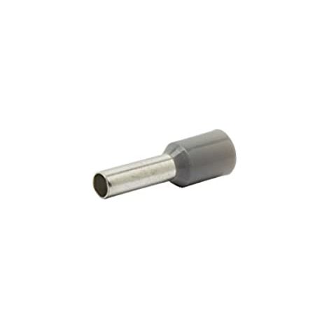 Isolierte Aderendhülse 4 mm² grau, Inhalt 50 Stück Lüsterklemmen & Aderendhülsen