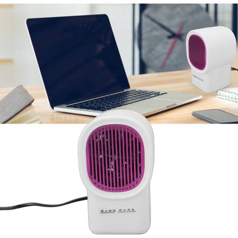 Chauffage/ventilateur de bureau/sur pied à chauffage rapide, blanc (1/5)