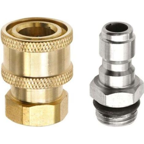 Adaptateur Haute Pression - 1/4 Pouces G1/4 - Pour Nettoyeur Haute Pression - 2 Pièces (1/4)