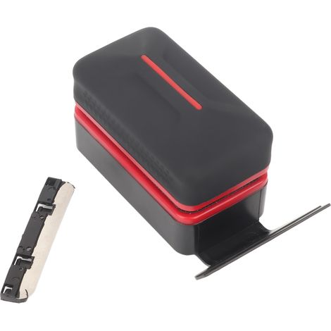 Brosse de nettoyage magnétique puissante pour aquarium, outil ergonomique de nettoyage d'aimant d'algues en verre avec grattoir amovible M, adapté pour 6 mm/0,2 pouces (1/5)