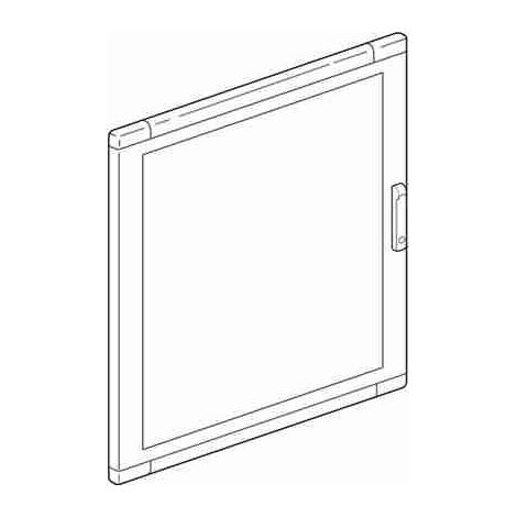 Porte vitrée BTI94520VE pour panneaux SDX