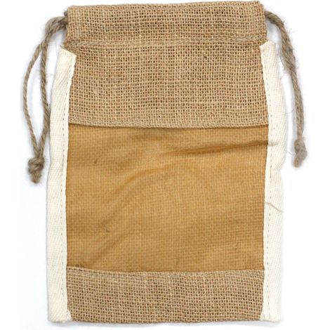 Pochette en Jute Lavée Med - 21x15cm- Vendu par 1 (1/4)