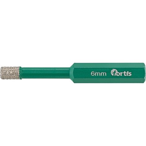 Fortis Diamantbohrer 5 x 65 mm, sechskant mit Kühlwachs (1/2)