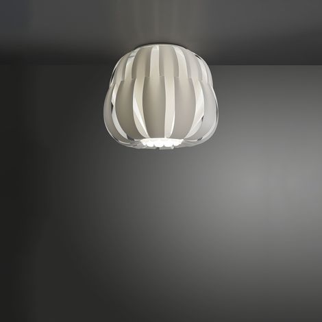 Plafoniera Moderna Queen Polilux ® Bianco 1 Luce E27 (1/2)