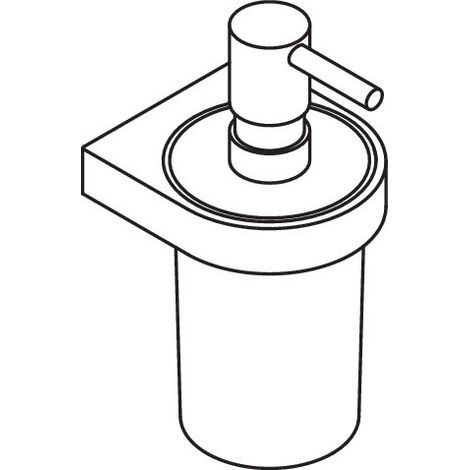 HEWI 800.06.11060 Distributeur de savon plastique avec support Système 800 (1/4)