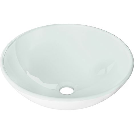 Mexen Mira Glas-Waschtischaufsatz 42 x 42 cm, weiß - 24124230 (1/5)
