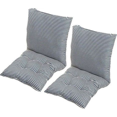 Coussin de Chaise avec Dossier, 40x40cm Coussin de Siège lot de 2 , Doux et Respirant pour Chaises de Cuisine d’Assise de Jardin,N (1/4)