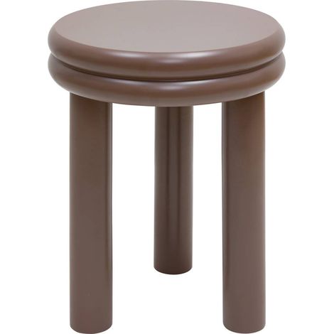 Table d'appoint Plump ronde D.40cm gris - Atmosphera créateur d'intérieur (1/3)