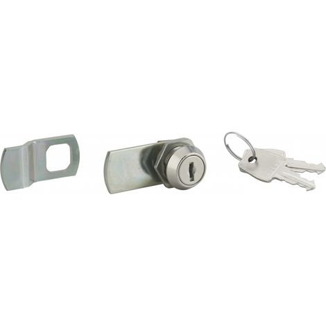 THIRARD - Batteuse avec came pour boîte aux lettres, nickel, longueur 13mm, 2 clés - THIRARD