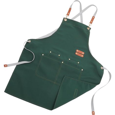 Tablier de cuisine imperméable en toile, ajustable (1/5)