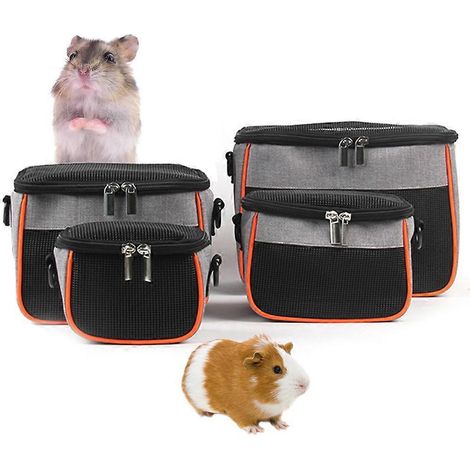 Sac de transport pour hamster, pochette respirante pour cage de transport avec vue transparente pour oiseaux - S- (1/4)