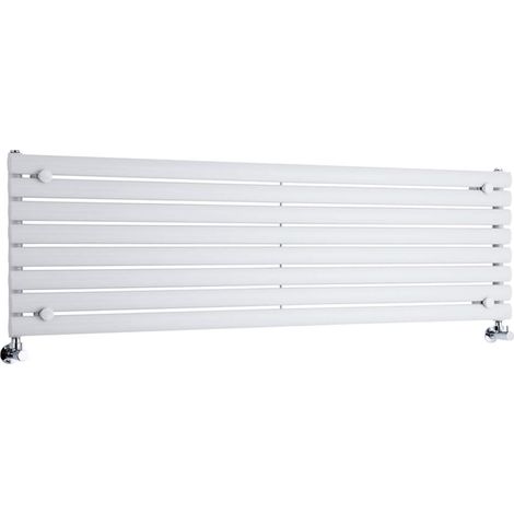 Hudson Reed Vitality – Radiateur Design Horizontal – Blanc – 47.2 x 160cm (1/5)