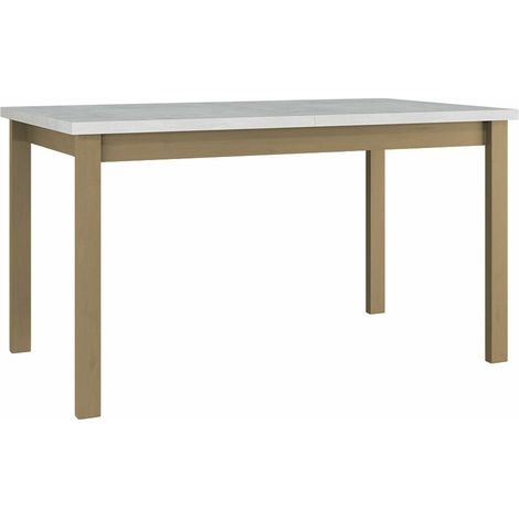 Mesa Victorville 126, Roble Sonoma, 78x80x140cm, Alargamiento, Aglomerado laminado, Madera
