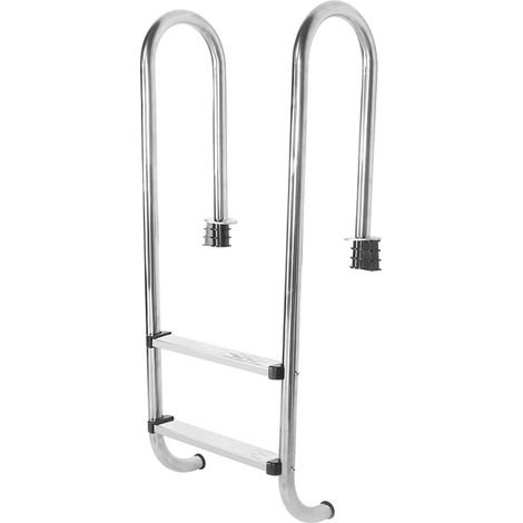 Échelle de piscine en acier inoxydable, 2 marches, antidérapante, anticorrosion, accessoire de piscine (1/5)