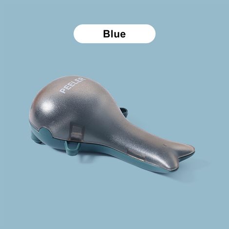Niedlicher Obstschäler, Gemüseschäler aus Edelstahl, multifunktionaler Kartoffelschäler für die Küche, Blau (1/5)