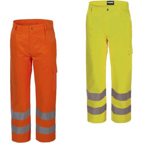 Pantaloni alta visibilità da lavoro Rossini Hi-Vis - 46 (EU) - Arancione (1/3)