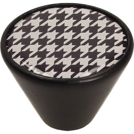 Pomo GD09, negro mate, pata de gallo (1/3)