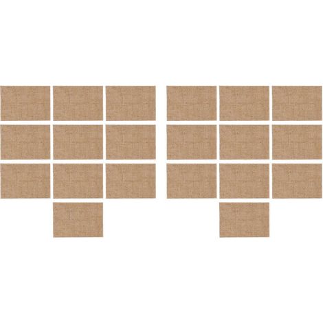 Lot de 20 sets de table en toile de jute naturelle, dessous de verre, décoration de table (1/5)