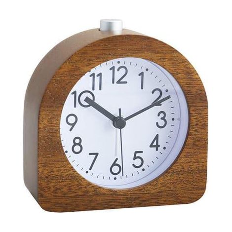 Ahlsen Alarm Clock with Light, Silent Alarm, Sound Alarm, Silent Retro Desk Clock in Solid Wood, 9644101mm (Product SKU: 95007762  Offer SKU: 1213CTD20) (1/3)