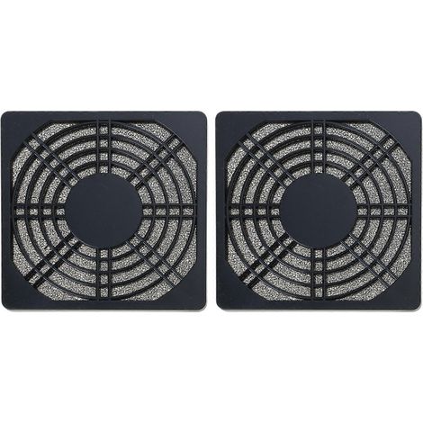 Filtre à poussière pour ventilateur, filtre pour ventilateur de refroidissement d'ordinateur PC, grille de ventilateur PC, couvercle anti-poussière pour boîtier, grille d'ordinateur, protection de gri (1/5)