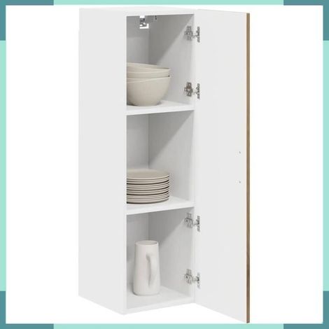 Armoire de cuisine - Kalmar - Chêne artisanal - 30 x 31 x 100 cm - Grand espace de stockage (1/5)